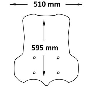 Parabrisas alto guzzi v85tt 19-22 59,5cm Â· 3